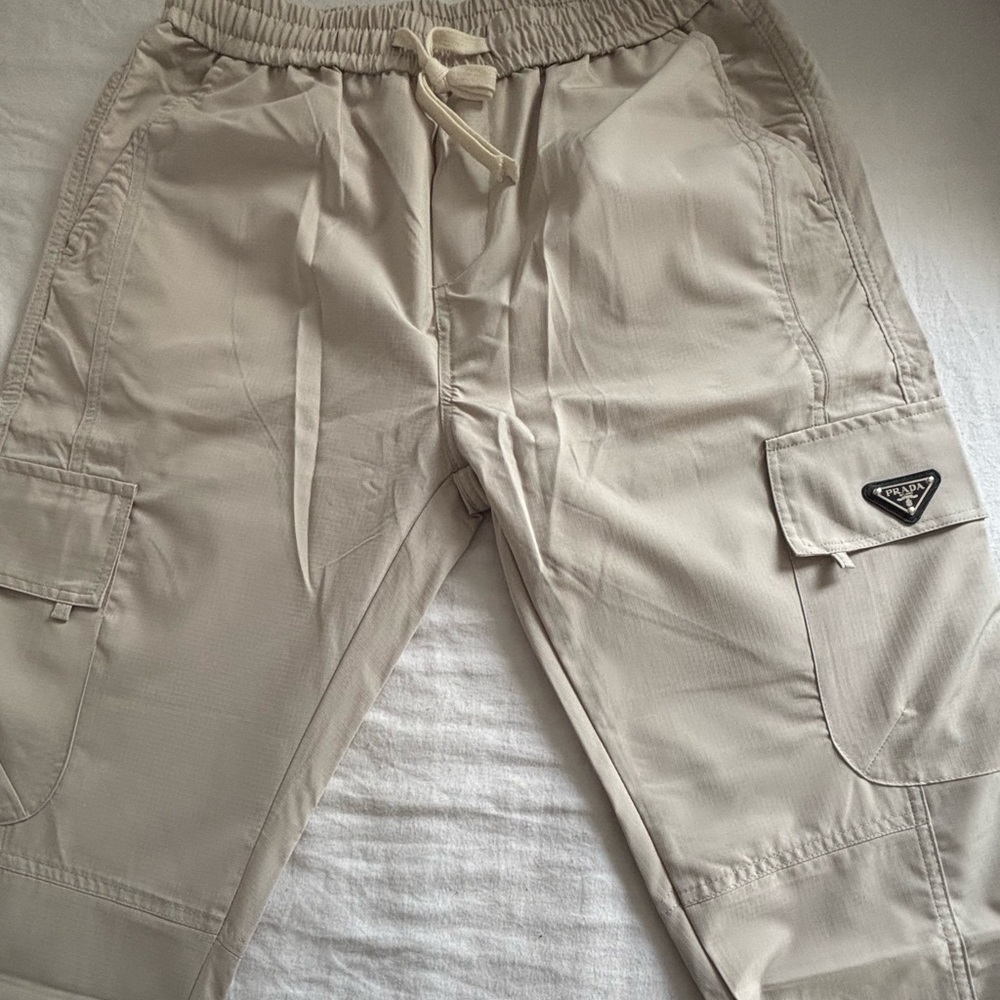 Prada Light Tan Cargo Pants for Men